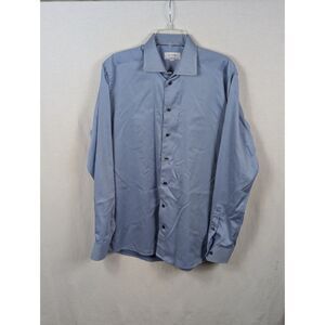 Eton Contemporary Button Up Shirt Blue Men's Size XL/43 - 17
